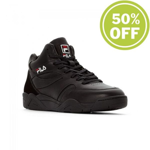 Fila Pine Mid Men's Sneakers - Black,NZ 871-71048